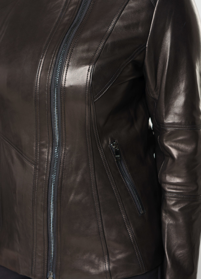 Куртка из натуральной кожи модель № 18228 универмаг малина