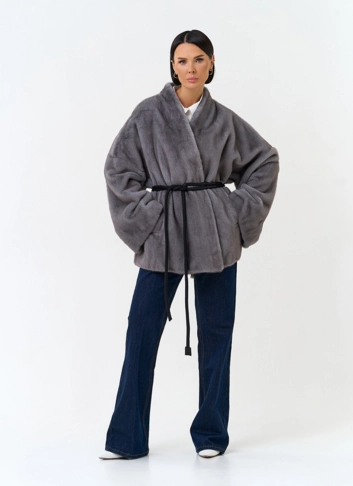 Женская шуба из эко меха фото