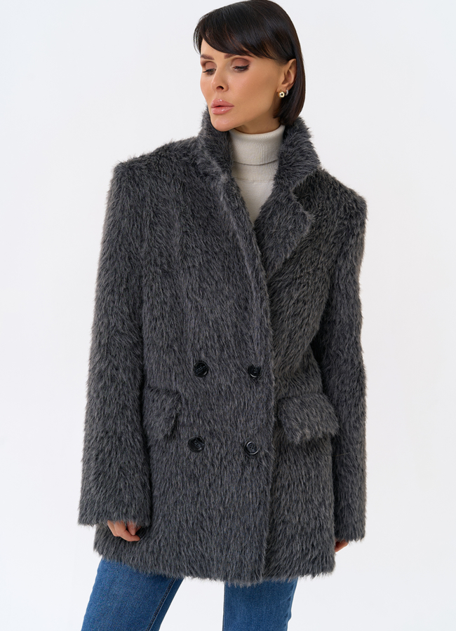 Женское утепленное пальто с английским воротником модель № 31880 универмаг малина