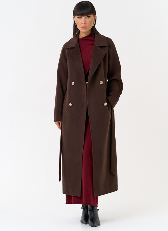Женское пальто  с акцентными пуговицами