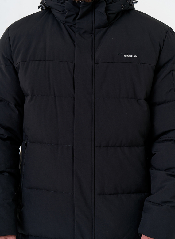 Мужской пуховик с капюшоном