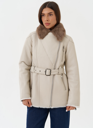 Дубленка "косуха" из эко кожи