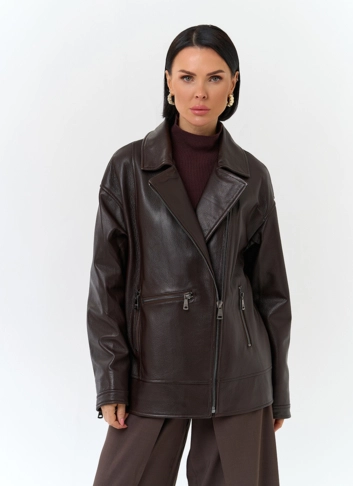 Женская куртка из натуральной кожи