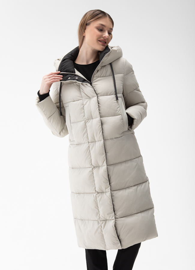 Пуховик женский с капюшоном  модель № 28011 в кредит