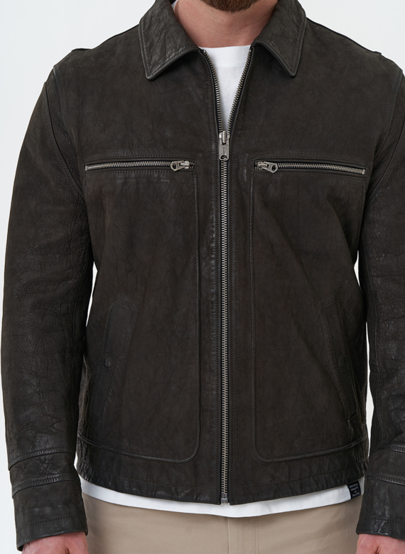 Мужская куртка из натуральной кожи 