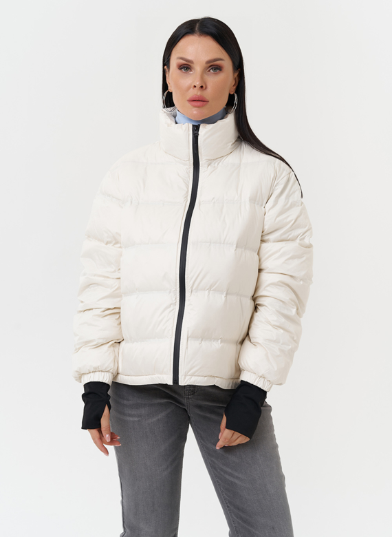 Двойная утепленная куртка с капюшоном